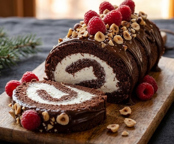 Delia Smith Flourless Chocolate Roulade