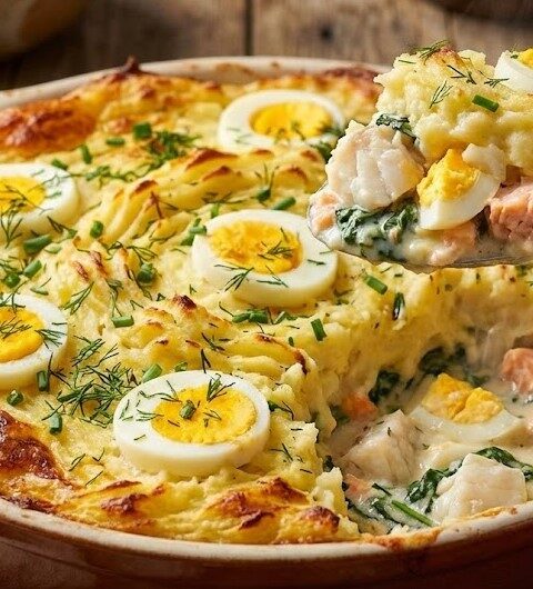 Delia Smith Fish Pie with Egg