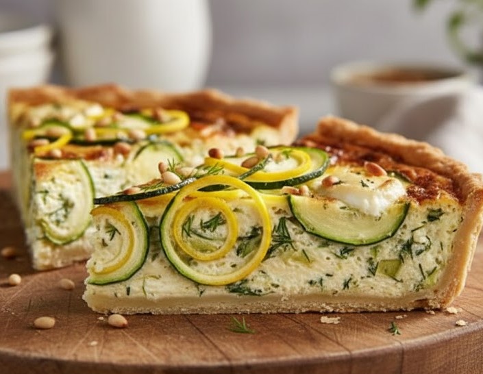 Delia Smith Courgette Quiche