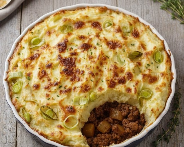 Delia Smith Cottage Pie with Leeks