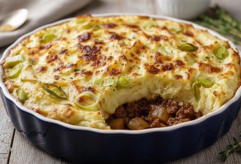 Delia Smith Cottage Pie with Leeks