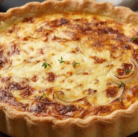 Delia Smith Cheese and Onion Quiche
