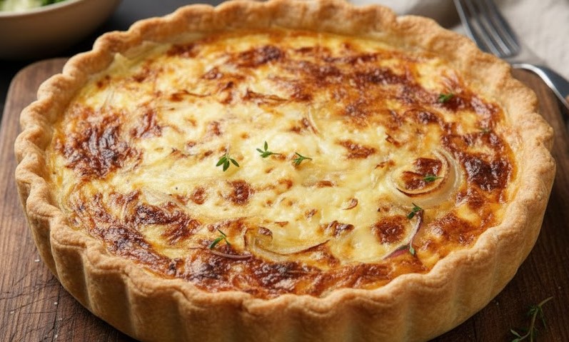 Delia Smith Cheese and Onion Quiche