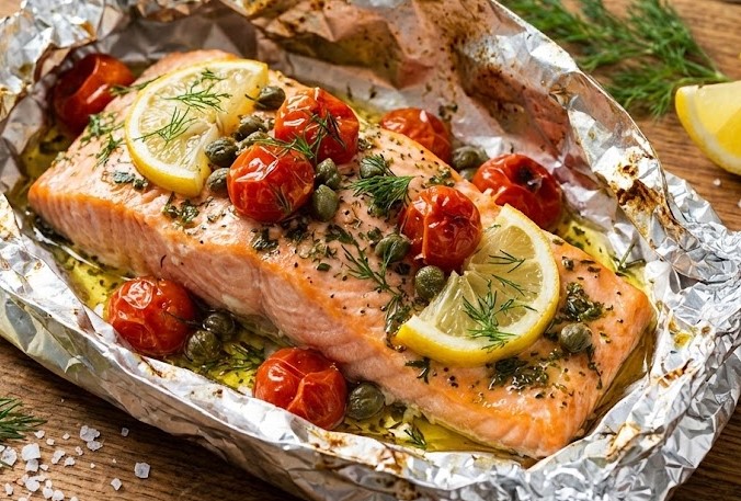 Delia Smith Salmon in Foil