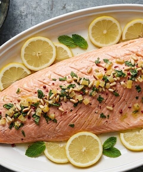 Delia Smith Whole Poached Salmon Recipe