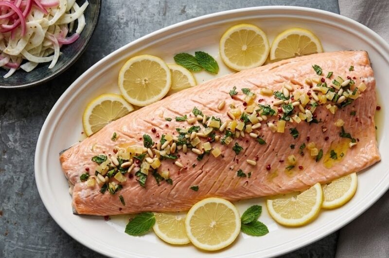 Delia Smith Whole Poached Salmon Recipe