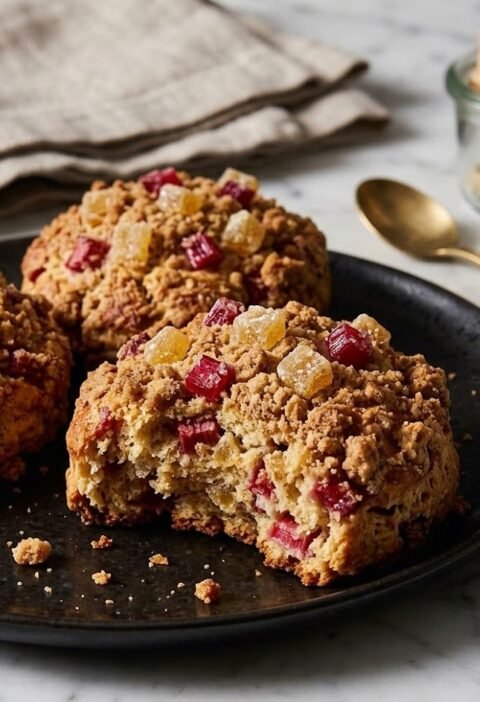 Mary Berry Rhubarb and Ginger Scones Recipe