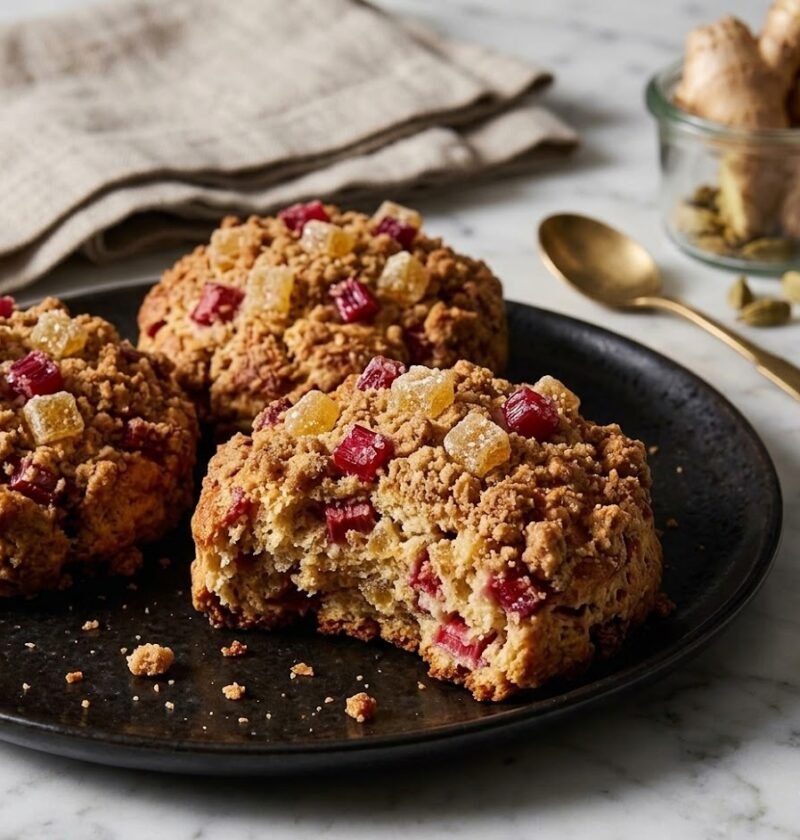 Mary Berry Rhubarb and Ginger Scones Recipe